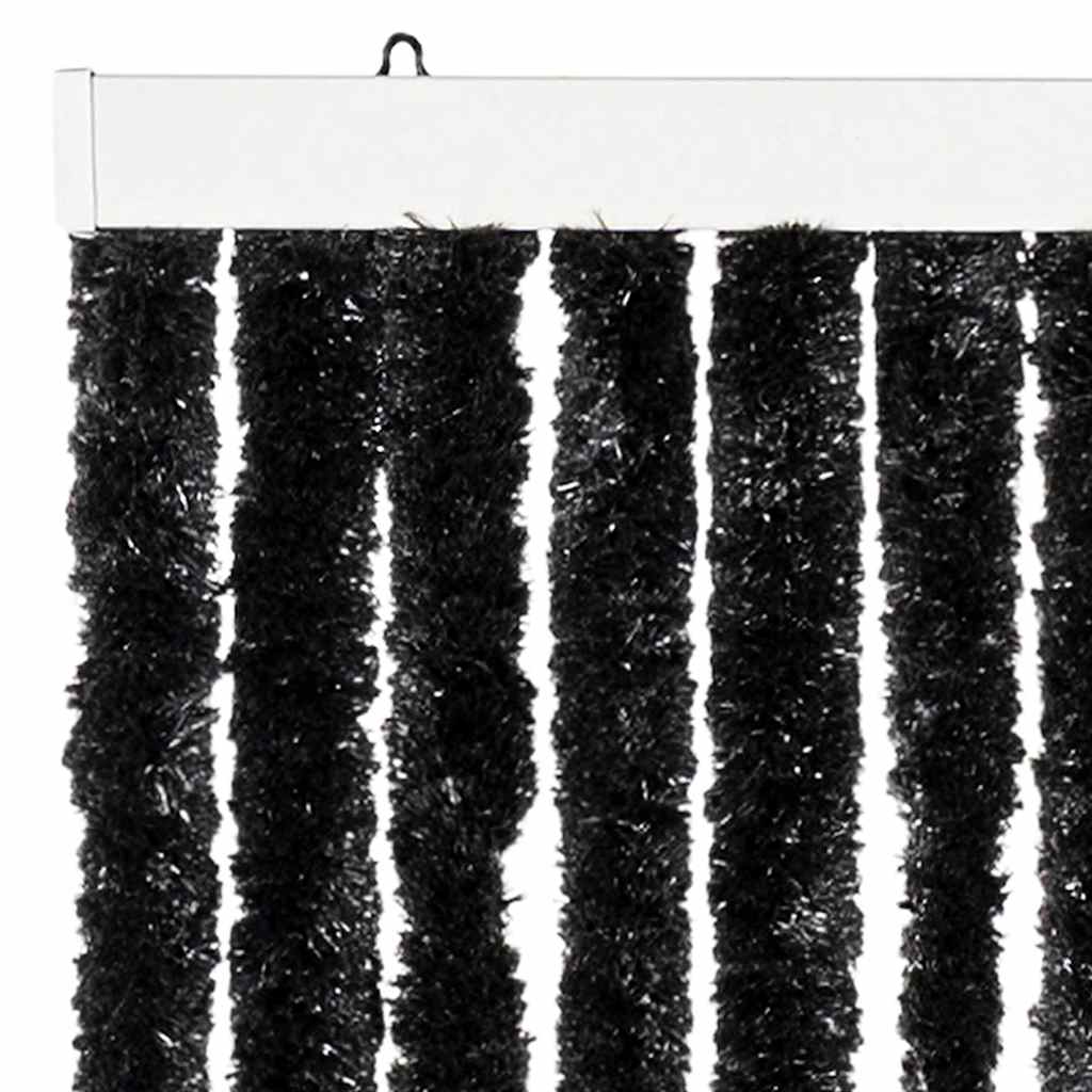 284290 vidaXL Insect Curtain Anthracite 100x220 cm Chenille