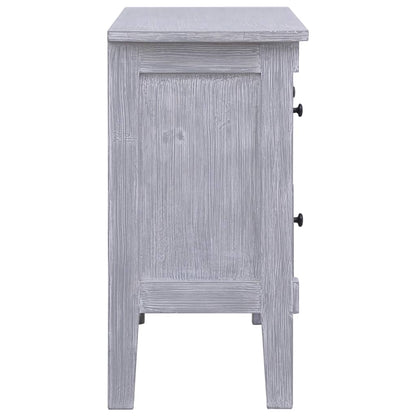 Sideboard | Grey wash finish | Solid Mahogany wood | 90x30x60 cm