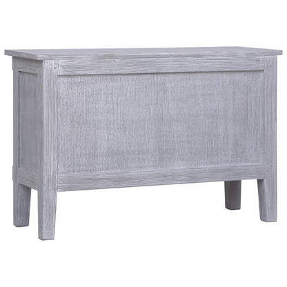 Sideboard | Grey wash finish | Solid Mahogany wood | 90x30x60 cm