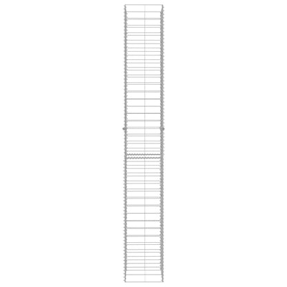 Gabion Baskets 3 pcs Galvanised Steel 25x25x197 cm