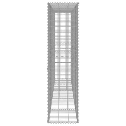 Gabion Wall with Cover Galvanised Steel 300x50x200 cm