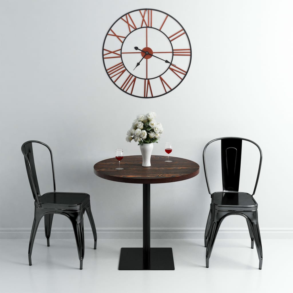 Stunning Wall Clock Metal 58 cm Red featuring Roman numerals and a durable design, perfect for home decor.
