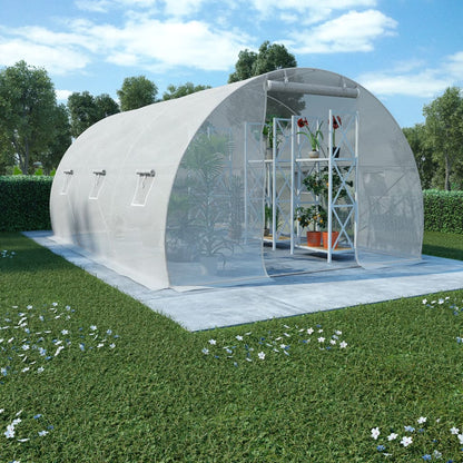 Greenhouse | White | PE mesh fabric, galvanised steel | 13.5m²