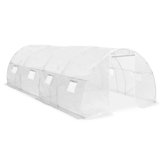 Greenhouse | White | PE mesh fabric, galvanised steel | 18m²