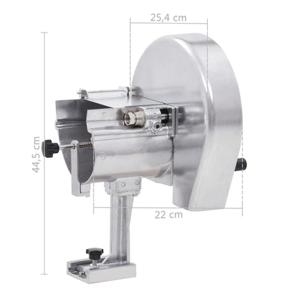 Manual Vegetable Cutter Silver 22x44.5 cm Aluminum