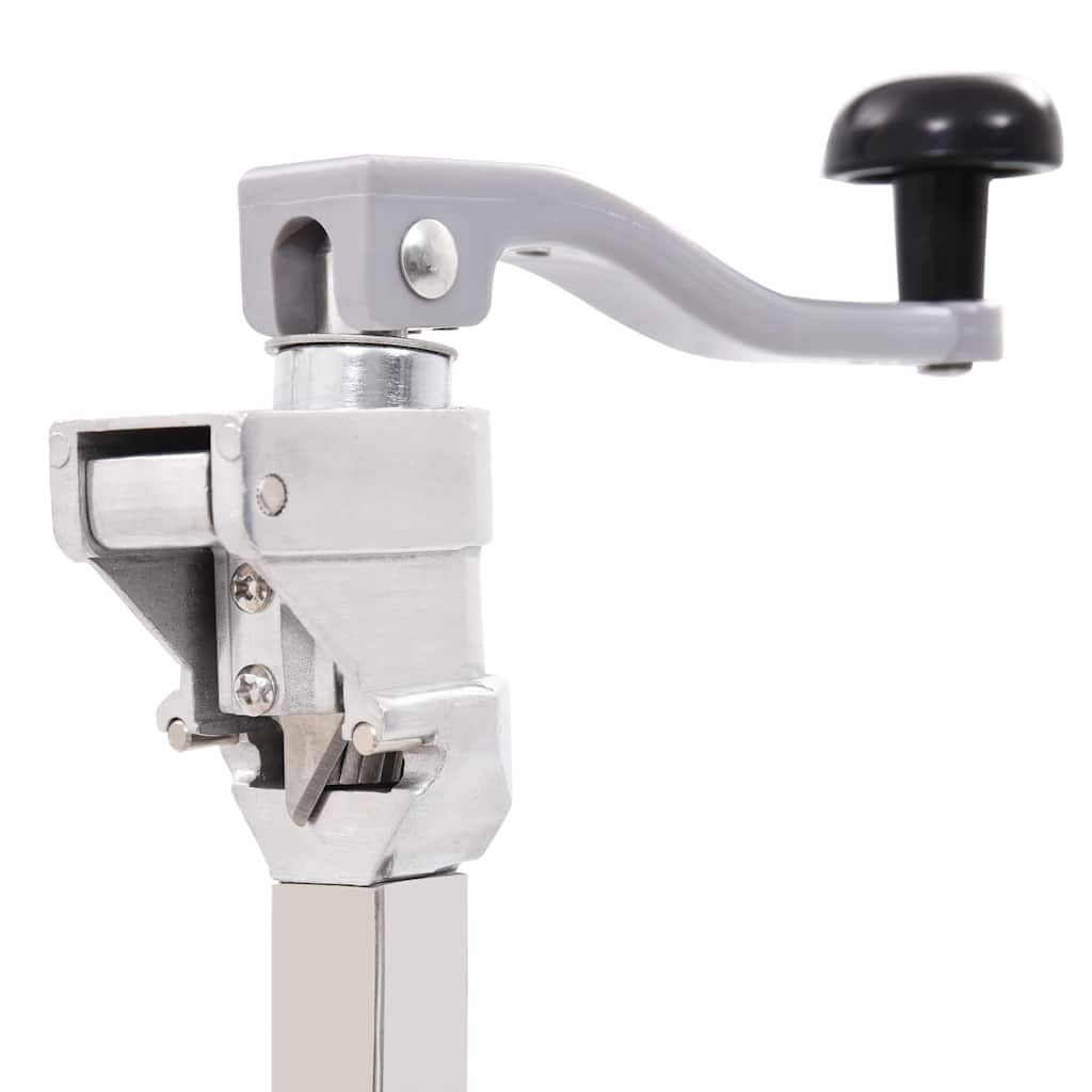 50958 vidaXL Canned Food Can Opener Silver 70 cm Aluminum and Stainless Steel
