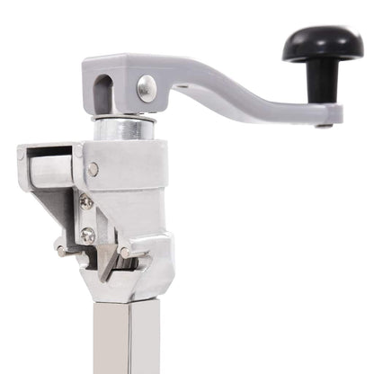 50958 vidaXL Canned Food Can Opener Silver 70 cm Aluminum and Stainless Steel