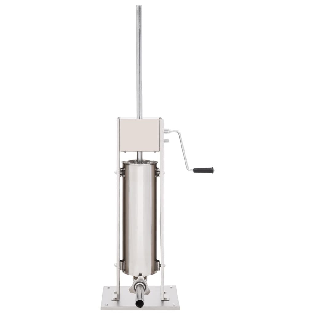 Manual Sausage Stuffer Silver 7 L Stainless Steel