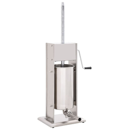 Manual Sausage Stuffer Silver 15 L Stainless Steel