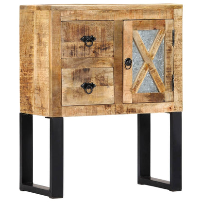 Sideboard | Natural | Solid Mango Wood and Galvanised Steel | Medium