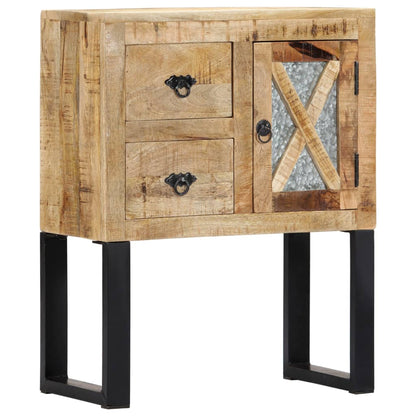 Sideboard | Natural | Solid Mango Wood and Galvanised Steel | Medium