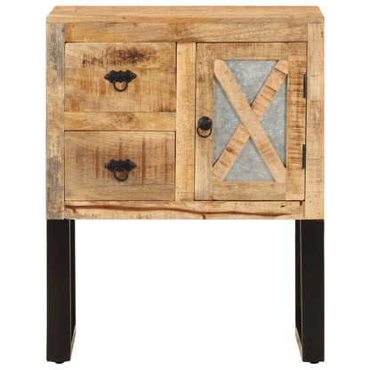 Sideboard | Natural | Solid Mango Wood and Galvanised Steel | Medium
