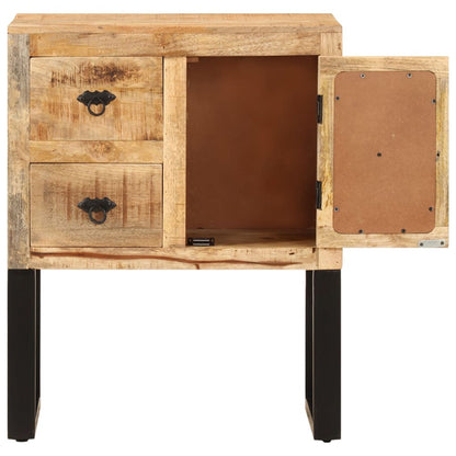 Sideboard | Natural | Solid Mango Wood and Galvanised Steel | Medium