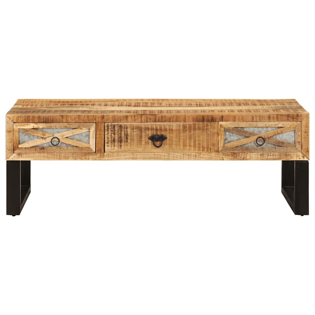282760 vidaXL Coffee Table 110x50x38 cm Solid Mango Wood