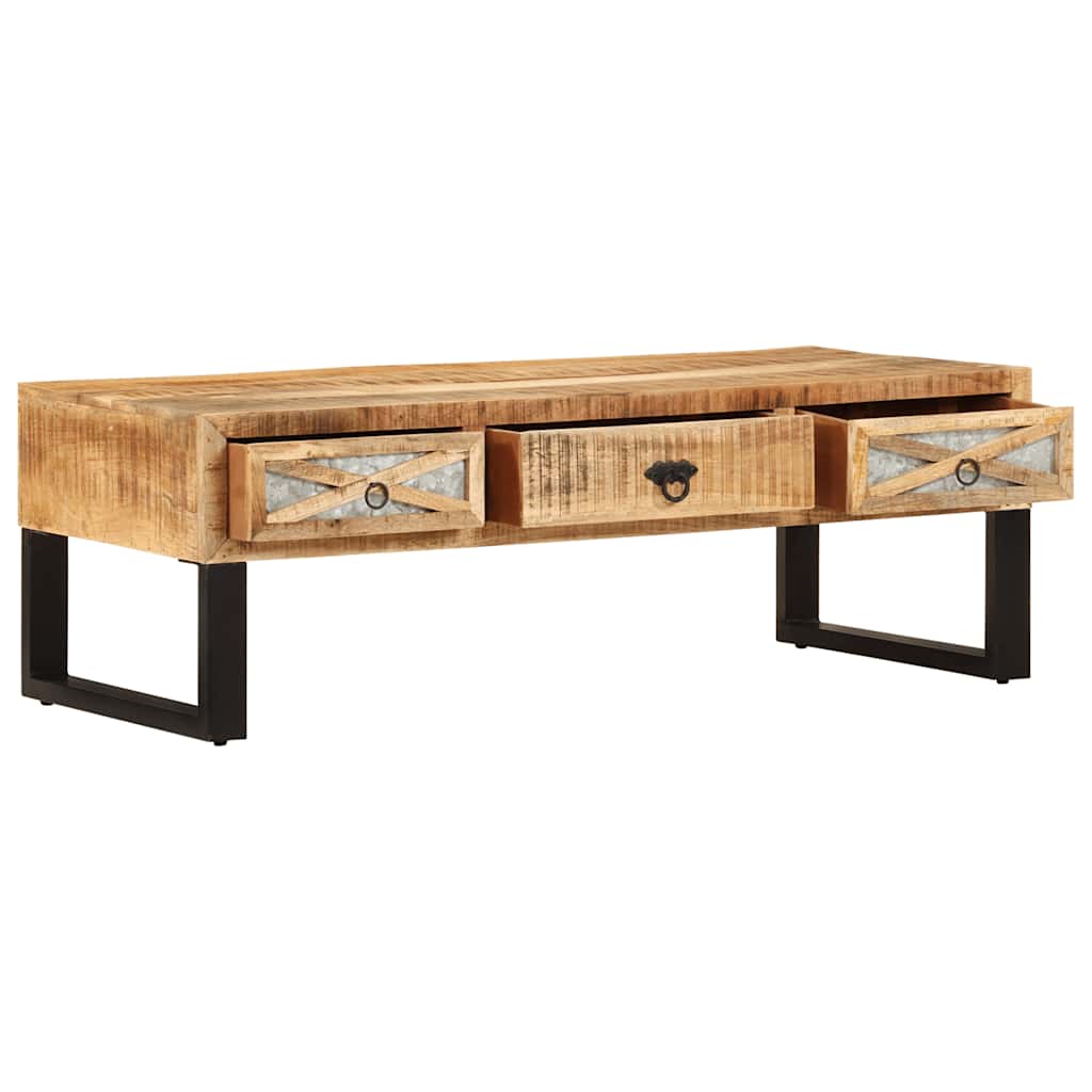 282760 vidaXL Coffee Table 110x50x38 cm Solid Mango Wood