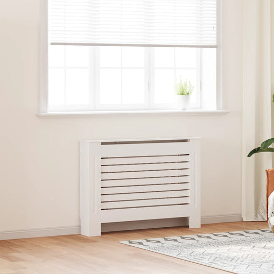284320 vidaXL Radiator Cover White 112x19x81,5 cm MDF