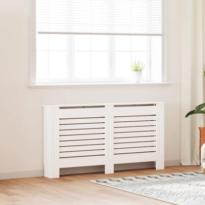 Radiator Cover White 152x19x81.5 cm MDF