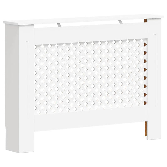 Radiator Cover White 112x19x81.5 cm MDF