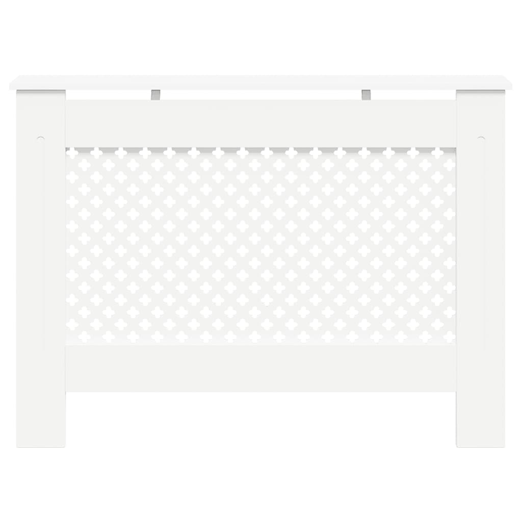 Radiator Cover White 112x19x81.5 cm MDF