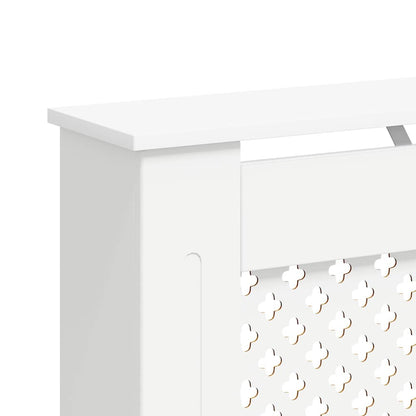 Radiator Cover White 112x19x81.5 cm MDF
