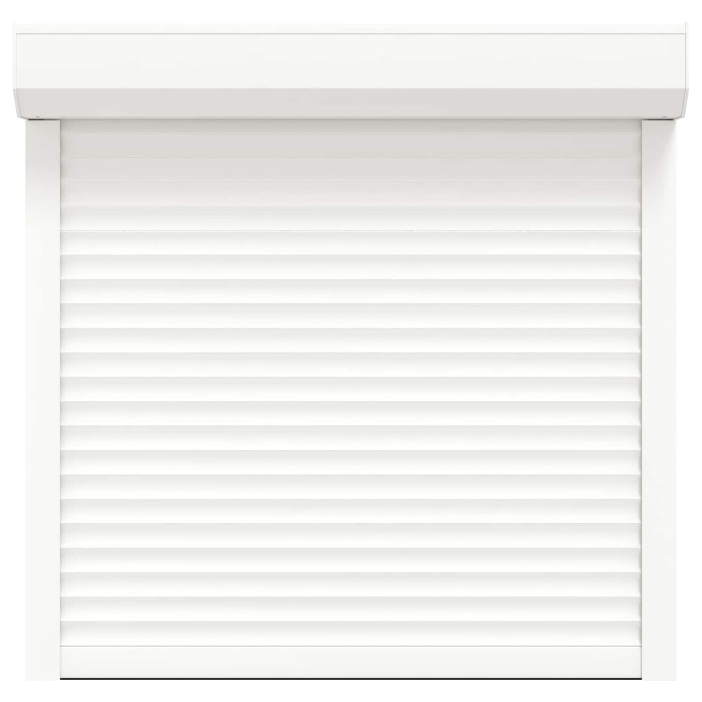 Roller Shutter White 100 x 100 cm Aluminium and Polyurethane