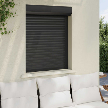 Roller Shutter Manual Anthracite 80 x 100 cm