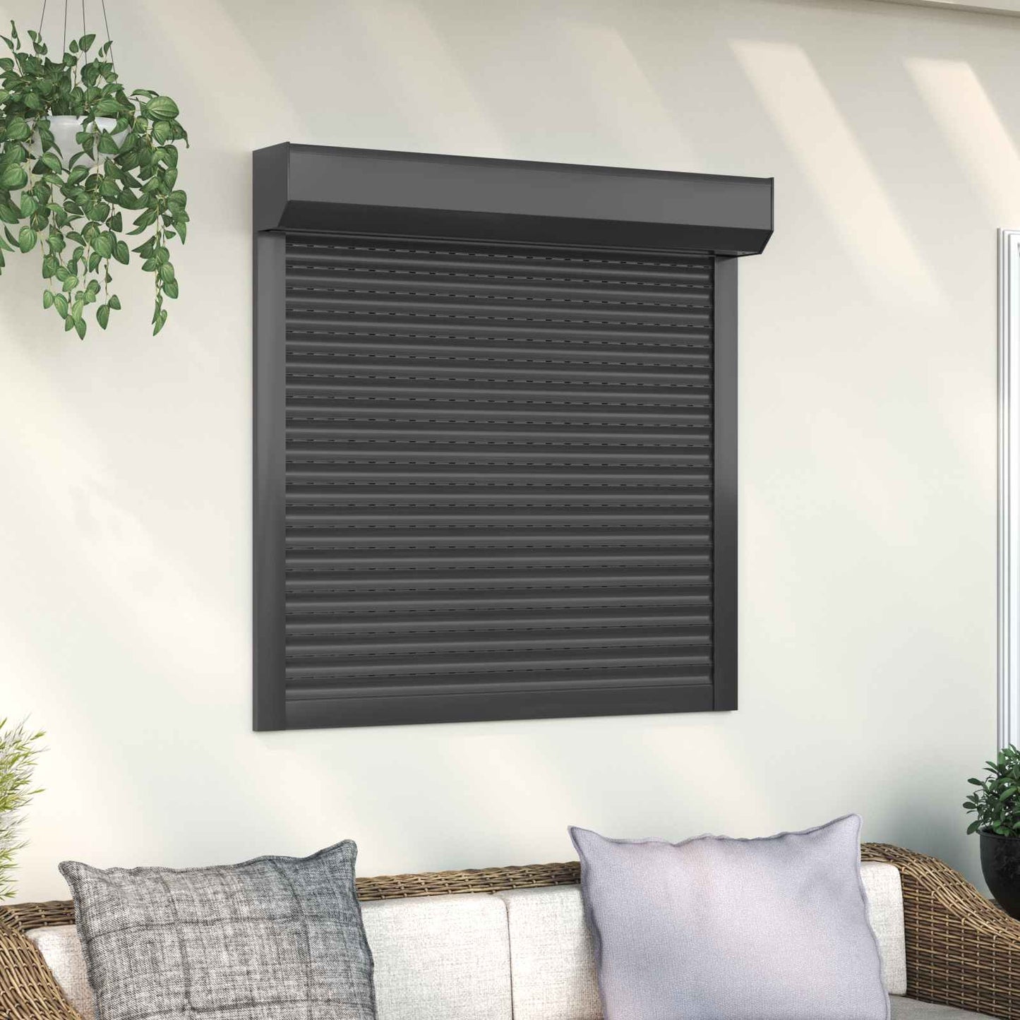 Roller Shutter Manual Anthracite 100 x 100 cm