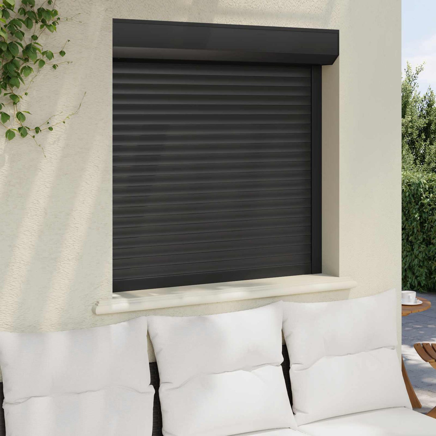 Roller Shutter Manual Anthracite 100 x 100 cm
