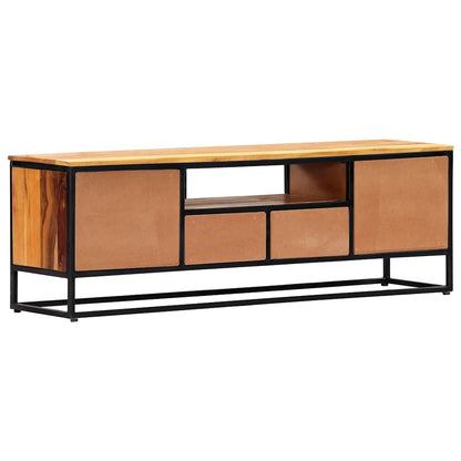 282726 vidaXL TV Cabinet 120x30x40 cm Solid Reclaimed Wood and Steel