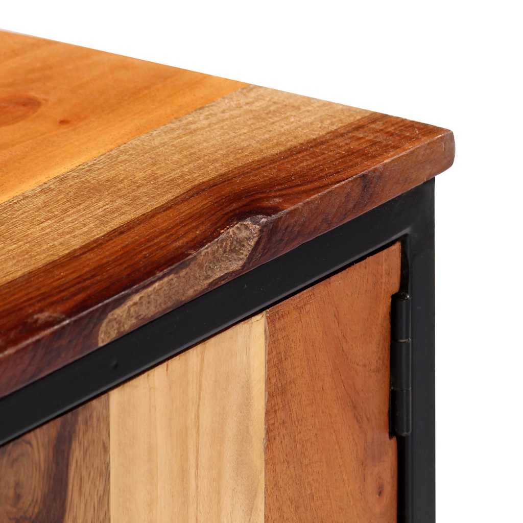 282726 vidaXL TV Cabinet 120x30x40 cm Solid Reclaimed Wood and Steel