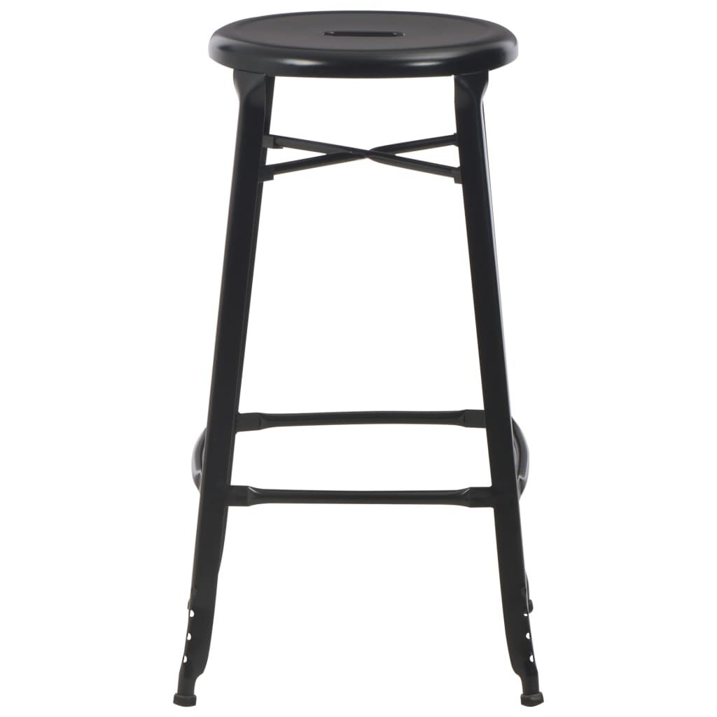 3 Piece Bar Set Steel Black