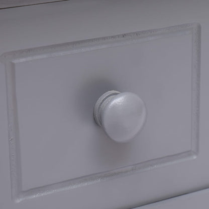 Side Table Grey 40x40x40 cm Paulownia Wood