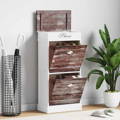 Shoe Cabinet Brown 50x28x98 cm Paulownia Wood