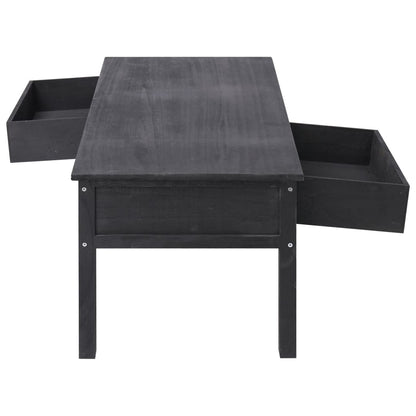 Coffee Table Black 100x50x45 cm Wood