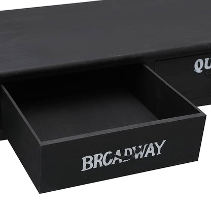 284141 vidaXL Coffee Table Black 100x50x45 cm Wood