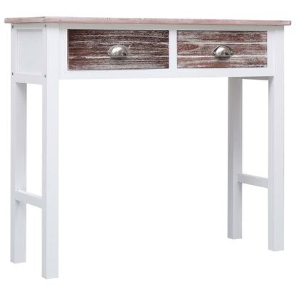 Console Table Brown 90x30x77 cm Wood