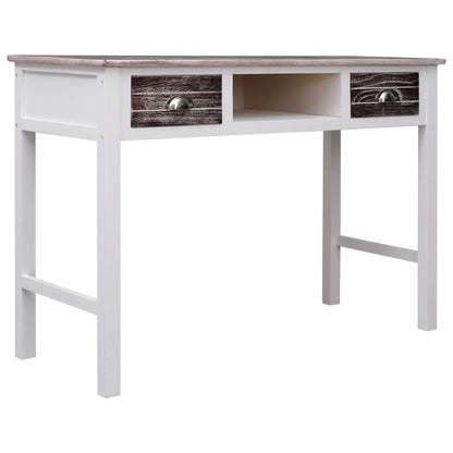 Writing Desk Brown 110x45x76 cm Wood