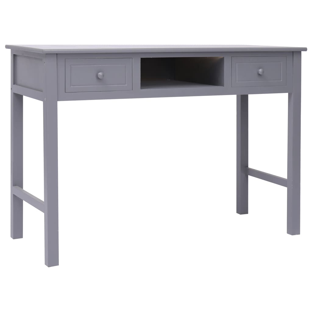 Writing Desk Grey 110x45x76 cm Wood