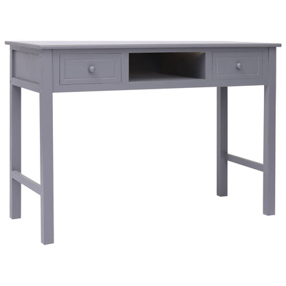 Writing Desk Grey 110x45x76 cm Wood