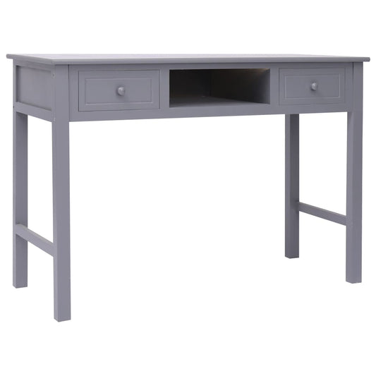 Writing Desk Grey 110x45x76 cm Wood