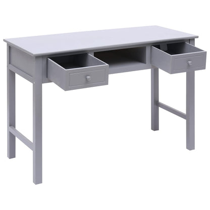 Writing Desk Grey 110x45x76 cm Wood