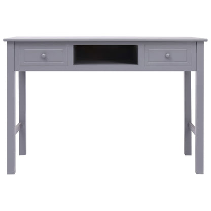 Writing Desk Grey 110x45x76 cm Wood