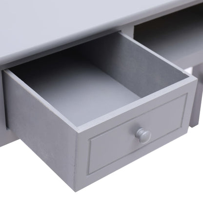 Writing Desk Grey 110x45x76 cm Wood