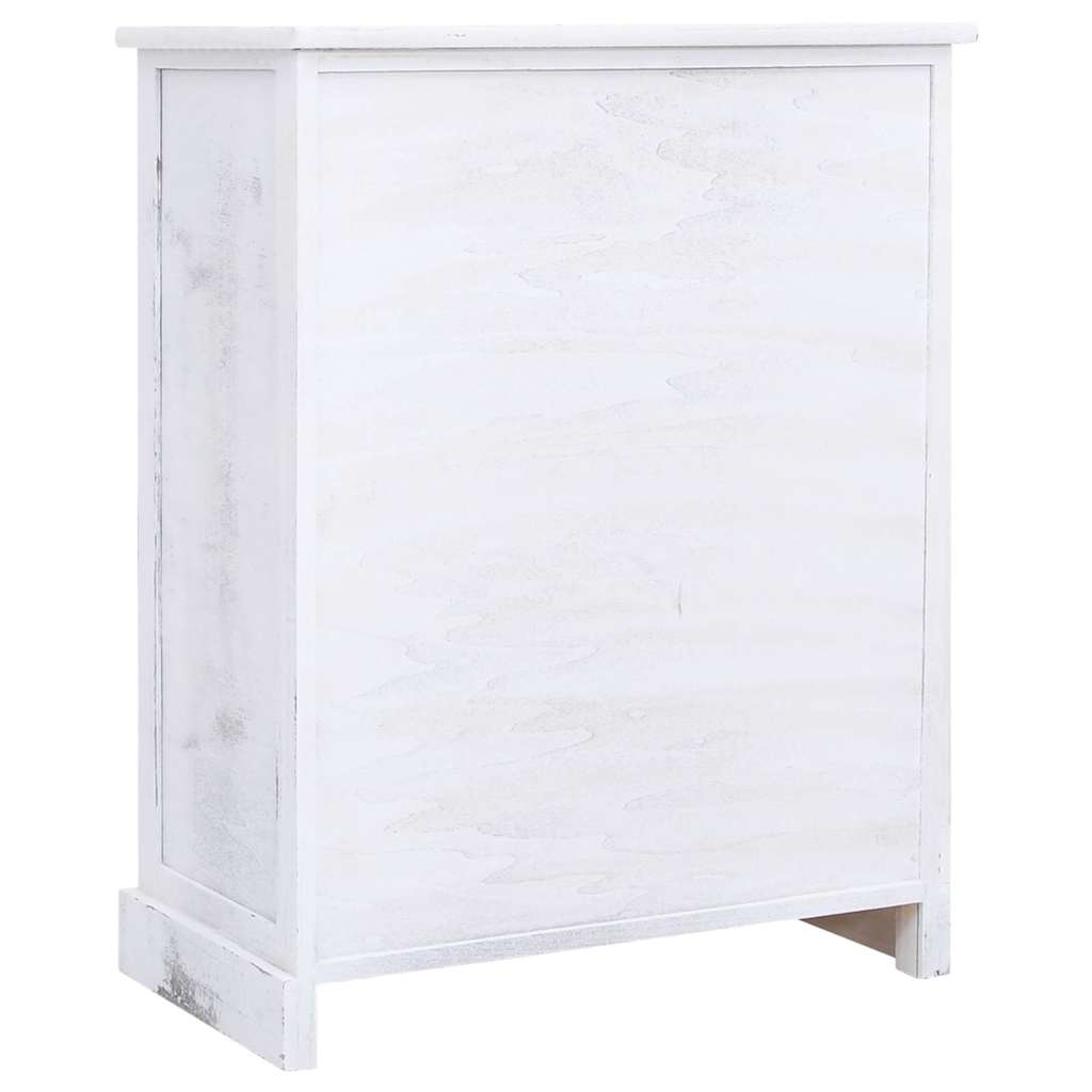 Drawer Cabinet White 60x30x75 cm Wood
