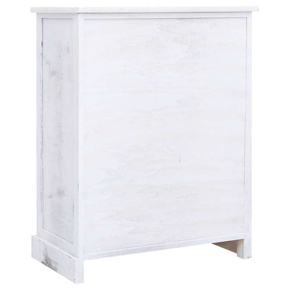 Drawer Cabinet White 60x30x75 cm Wood