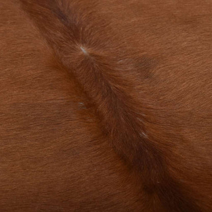 Real Cow Hide Rug Brown and White 150x170 cm