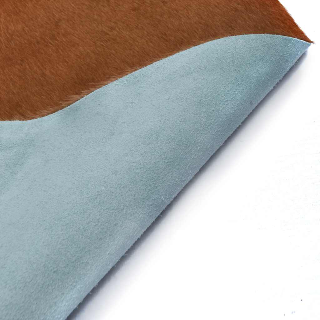 Real Cow Hide Rug Brown and White 150x170 cm
