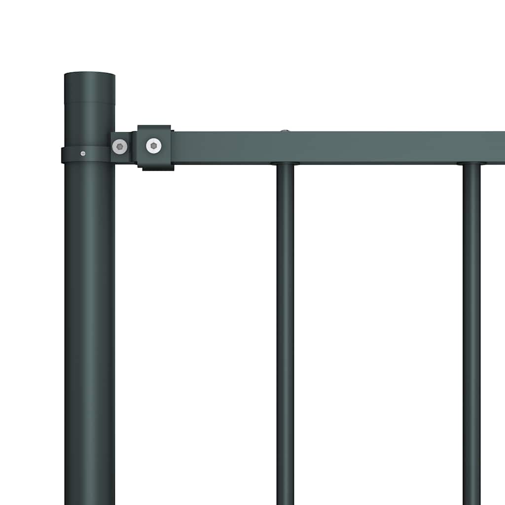 Fence Panel Woerden with Posts Steel 1.7x0.75 m Anthracite