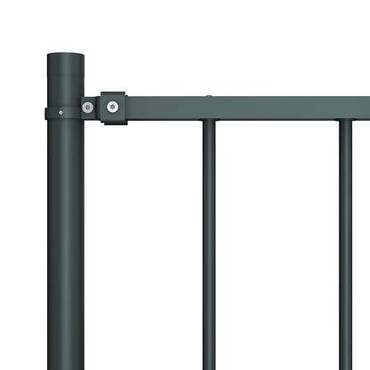 Fence Panel Woerden with Posts Steel 1.7x0.75 m Anthracite