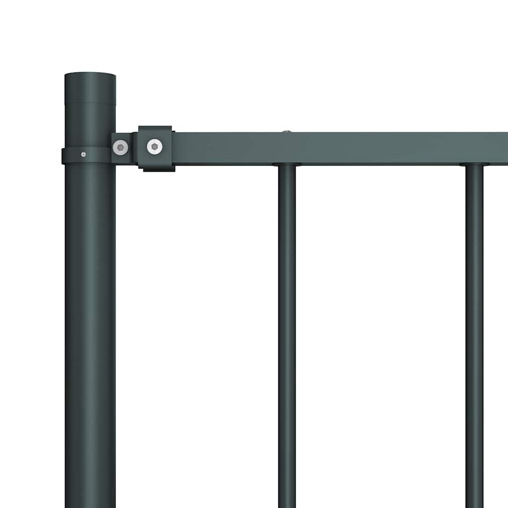 Fence Panel Woerden with Posts Steel 1.7x1 m Anthracite